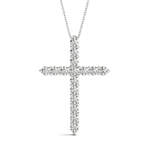 16 Stone Cross Pendant