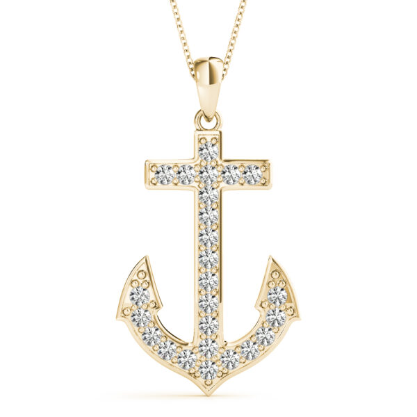 Diamond Anchor Pendant - Image 3