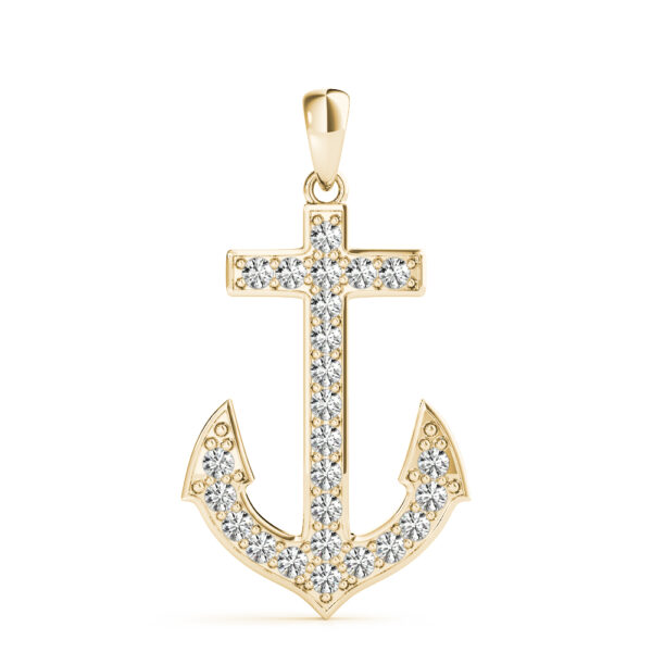 Diamond Anchor Pendant - Image 2
