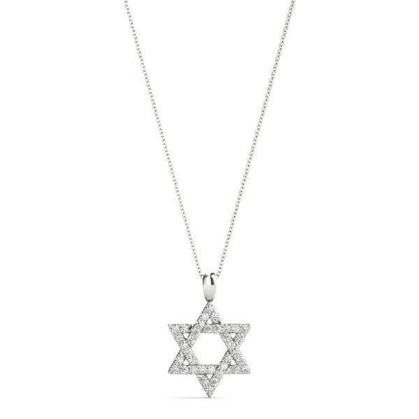 15mm Star Of David Diamond Pendant - Image 2