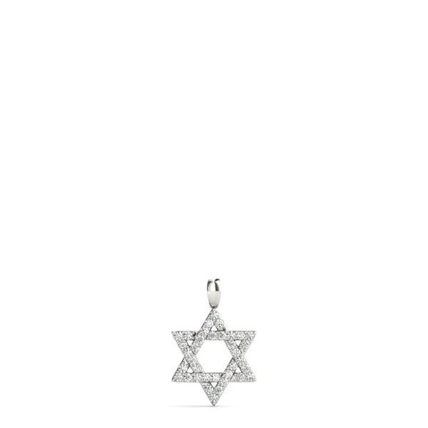15mm Star Of David Diamond Pendant - Image 3