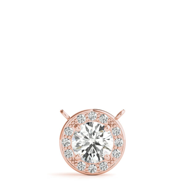 Round Halo Pendant - Image 3