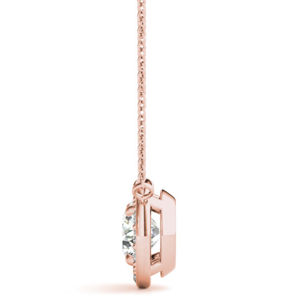 Round Halo Pendant - Image 2