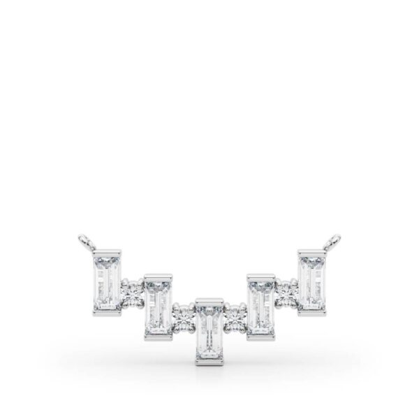 Emerald Cut & Round Pendant - Image 3
