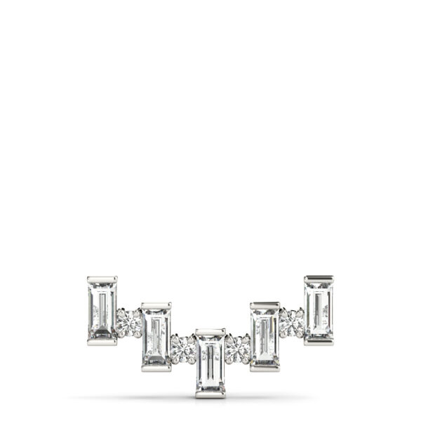 Emerald Cut & Round Pendant - Image 4