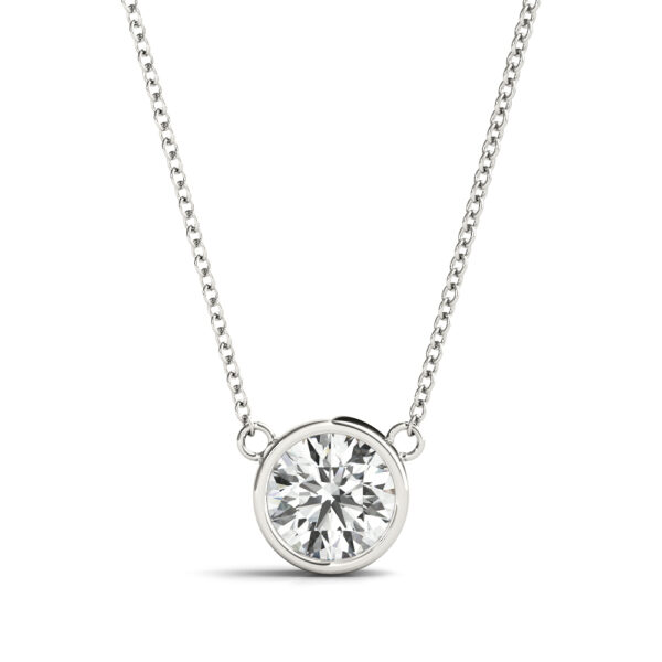 Round Solitaire Pendant - Image 2