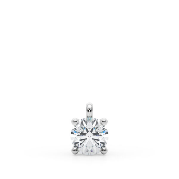 Round Solitaire Pendant - Image 3
