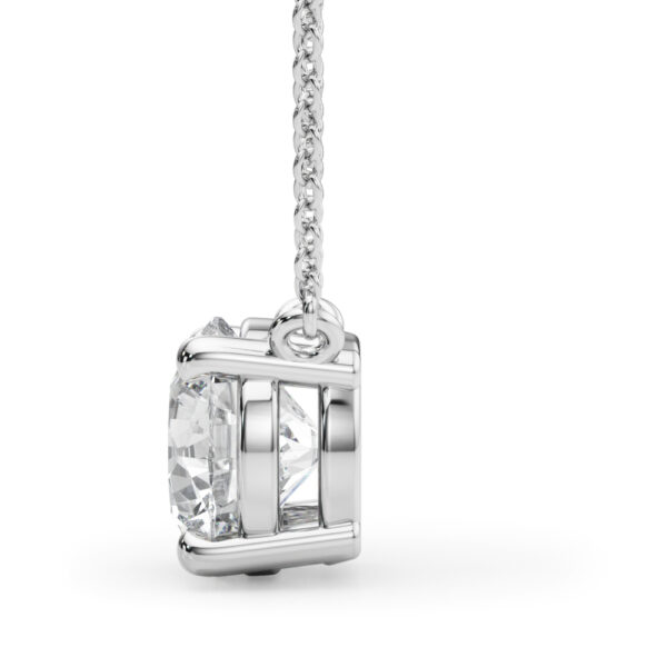 Round Solitaire Pendant - Image 4