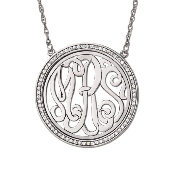 25mm Diamond Bezel Monogram - Image 3