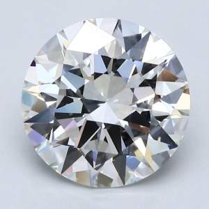 3.27 Carat Round Excellent Lab Diamond